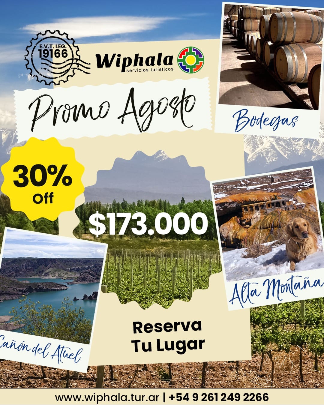 Alta Montaña + Bodegas + Cañon del Atuel