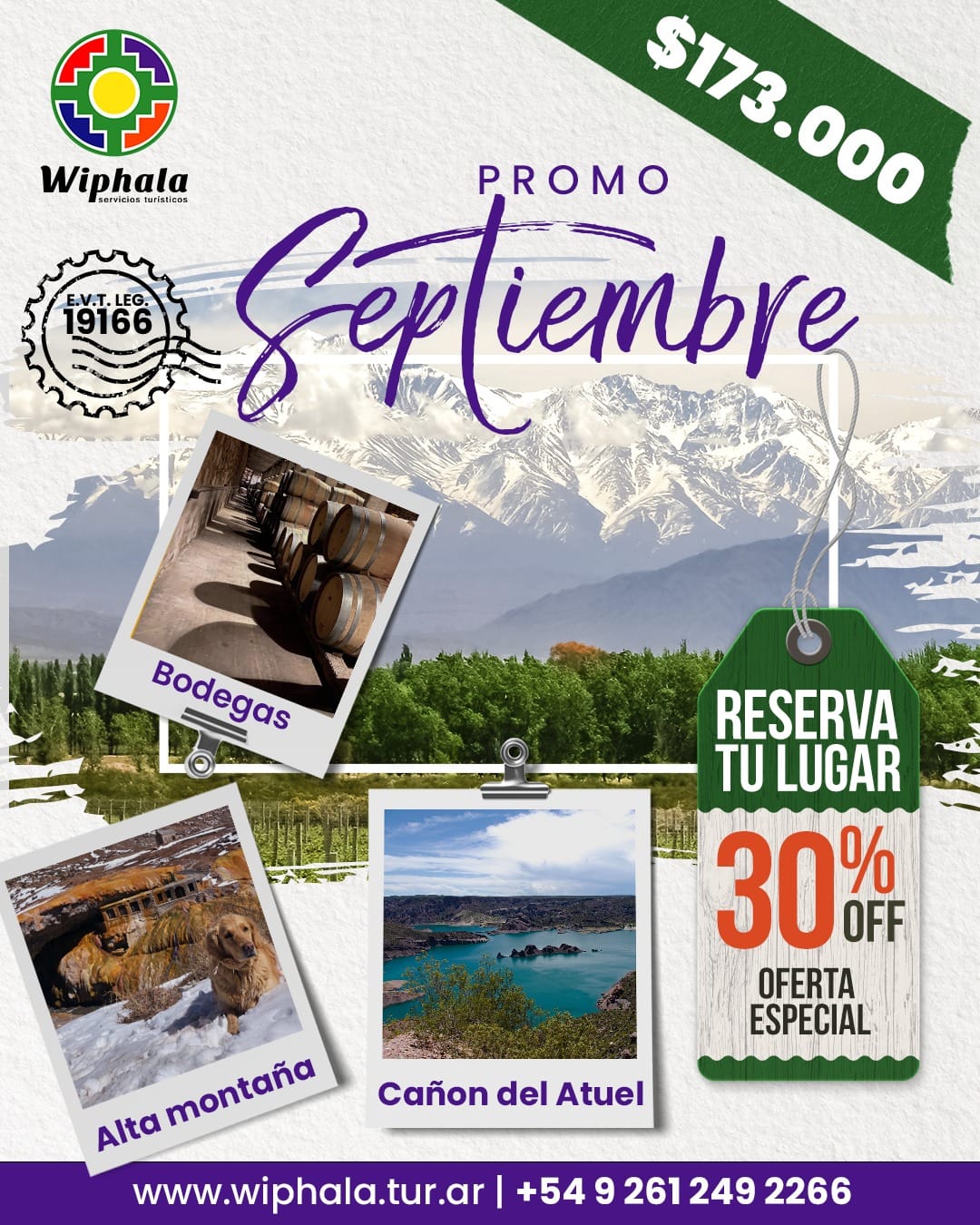 Alta Montaña + Bodegas + Cañon del Atuel
